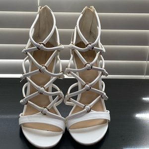 White high heels